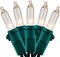 200 Clear Christmas Lights, Pack of 2 Sets 33 Feet 100 Count UL Certified Incandescent String Lights (Clear - Green Wire)
